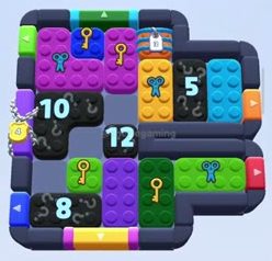 Color Block Jam level 719 / 725: screenshot of the board