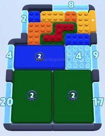 Color Block Jam level 1632 / 1696 / 2628: screenshot of the board