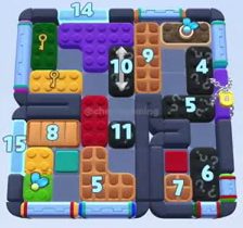 Color Block Jam level: screenshot of the board