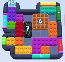 Color Block Jam level 1132 / 1138 / 2040: screenshot of the board