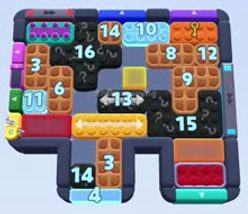 Color Block Jam level 1478 / 2388: screenshot of the board