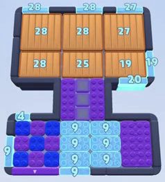 Color Block Jam level 202: screenshot of the board