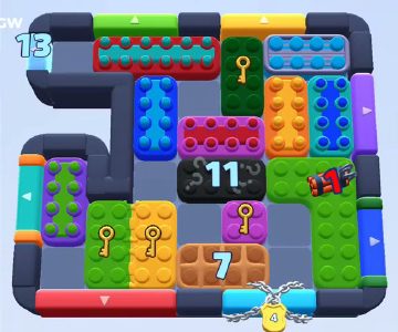 Color Block Jam level 1049 / 1950: screenshot of the board