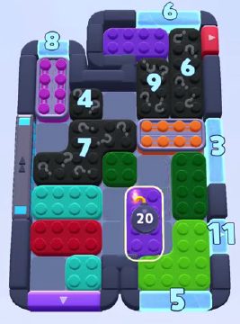 Color Block Jam level 1196 / 1158 / 2100: screenshot of the board