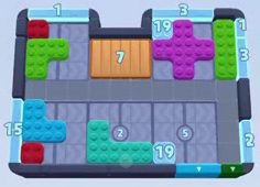 Color Block Jam level: screenshot of the board