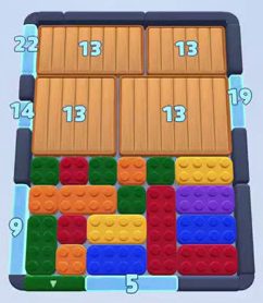 Color Block Jam level: screenshot of the board