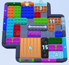 Color Block Jam level 1397 / 1400 / 1404 / 1435: screenshot of the board