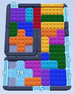Color Block Jam level: screenshot of the board