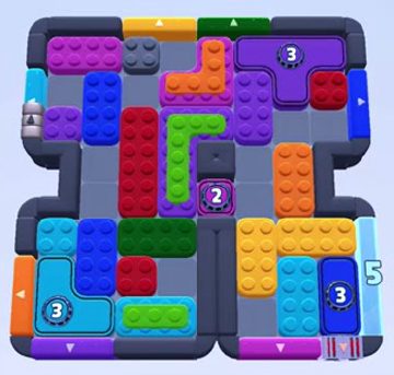 Color Block Jam level 1494 / 1478 / 1491 / 1496 / 1498: screenshot of the board