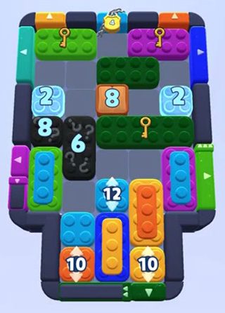 Color Block Jam level 1581 / 1586 / 1588: screenshot of the board