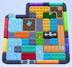 Color Block Jam level 1363 / 1367 / 2271: screenshot of the board