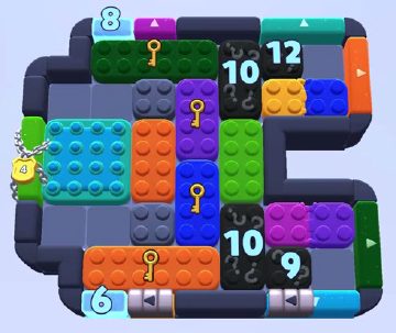Color Block Jam level 1111 / 1118: screenshot of the board