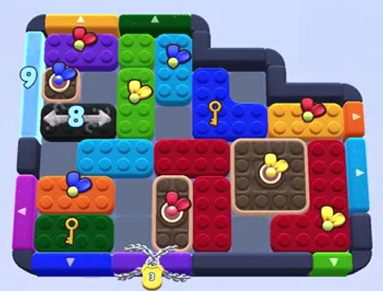 Color Block Jam level 1529 / 1532 / 1535 / 1536 / 1543: screenshot of the board