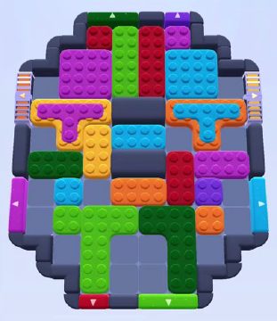 Color Block Jam level 157 / 545 / 995 / 1668: screenshot of the board