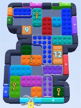 Color Block Jam level 848 / 1708 / 1745: screenshot of the board