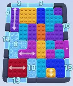 Color Block Jam level 63: screenshot of the board
