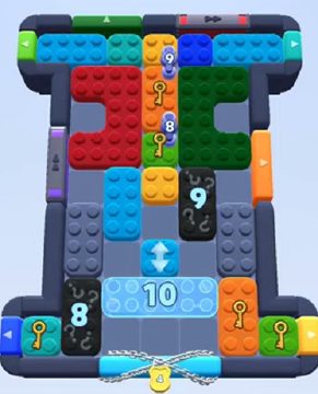 Color Block Jam level 746 / 748: screenshot of the board