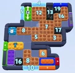 Color Block Jam level 1570 / 2481: screenshot of the board