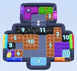 Color Block Jam level 1429 / 1431 / 1438 / 2347: screenshot of the board