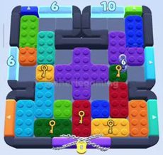 Color Block Jam level 671 / 1629: screenshot of the board