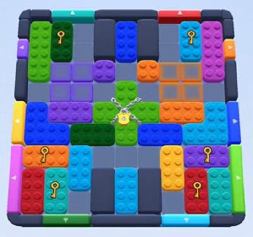 Color Block Jam level 263 / 651 / 1101: screenshot of the board
