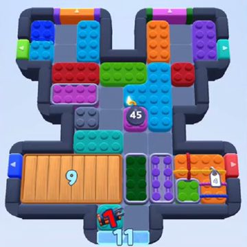 Color Block Jam level 835 / 1736: screenshot of the board