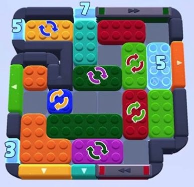 Color Block Jam level 1340 / 1343: screenshot of the board