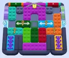 Color Block Jam level 1173: screenshot of the board
