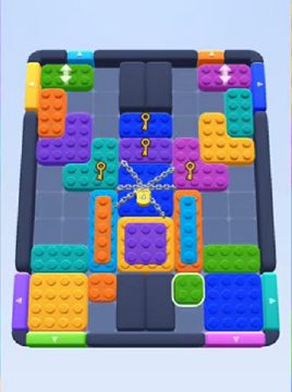 Color Block Jam level 58: screenshot of the board