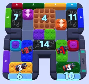 Color Block Jam level 1060 / 1996: screenshot of the board