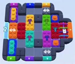 Color Block Jam level 1399: screenshot of the board