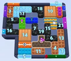 Color Block Jam level 1561 / 2472: screenshot of the board
