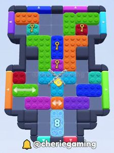 Color Block Jam level: screenshot of the board