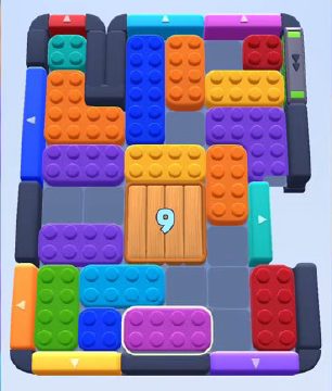 Color Block Jam level 426 / 820 / 1320: screenshot of the board