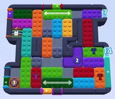 Color Block Jam level 1464 / 1475 / 1461 / 1463: screenshot of the board