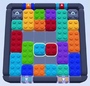 Color Block Jam level 456 / 850 / 1350: screenshot of the board