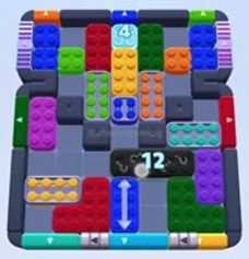 Color Block Jam level 1254 / 1258 / 1260 / 1251 / 2199: screenshot of the board