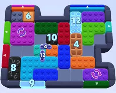 Color Block Jam level 1367 / 1390 / 2275: screenshot of the board