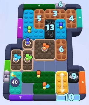 Color Block Jam level 1213 / 1211 / 2109: screenshot of the board
