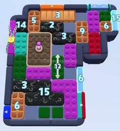 Color Block Jam level 1627 / 2538: screenshot of the board