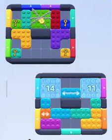 Color Block Jam level 50: screenshot of the board