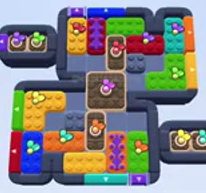 Color Block Jam level 1227 / 1225: screenshot of the board