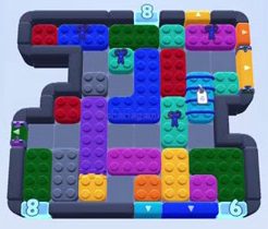 Color Block Jam level 1646 / 1660 / 2650: screenshot of the board