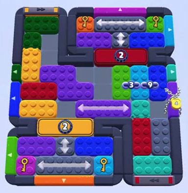 Color Block Jam level 1487 / 1469 / 1478 / 1481 / 1483: screenshot of the board