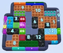 Color Block Jam level: screenshot of the board