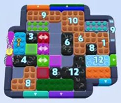 Color Block Jam level 1593 / 2504: screenshot of the board