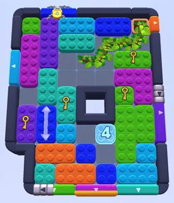 Color Block Jam level 1555 / 1551 / 1552 / 1556: screenshot of the board