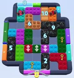 Color Block Jam level 1397 / 2305: screenshot of the board