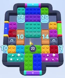 Color Block Jam level 441 / 835 / 1335: screenshot of the board
