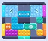 Color Block Jam level 50: screenshot of the board